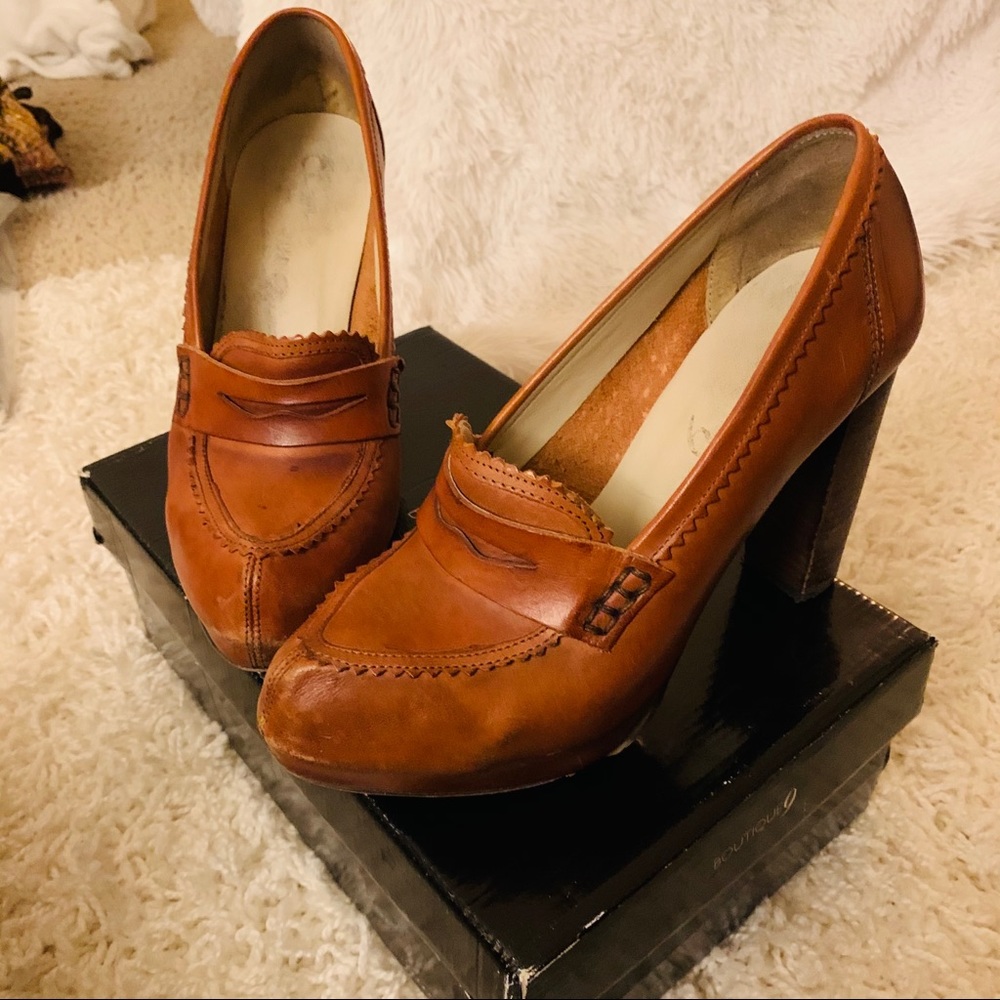 Boutique 9 leather heel boots